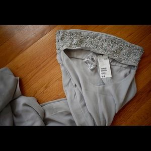 Prom/Formal Dress size 6 Grey Strapless Cutout